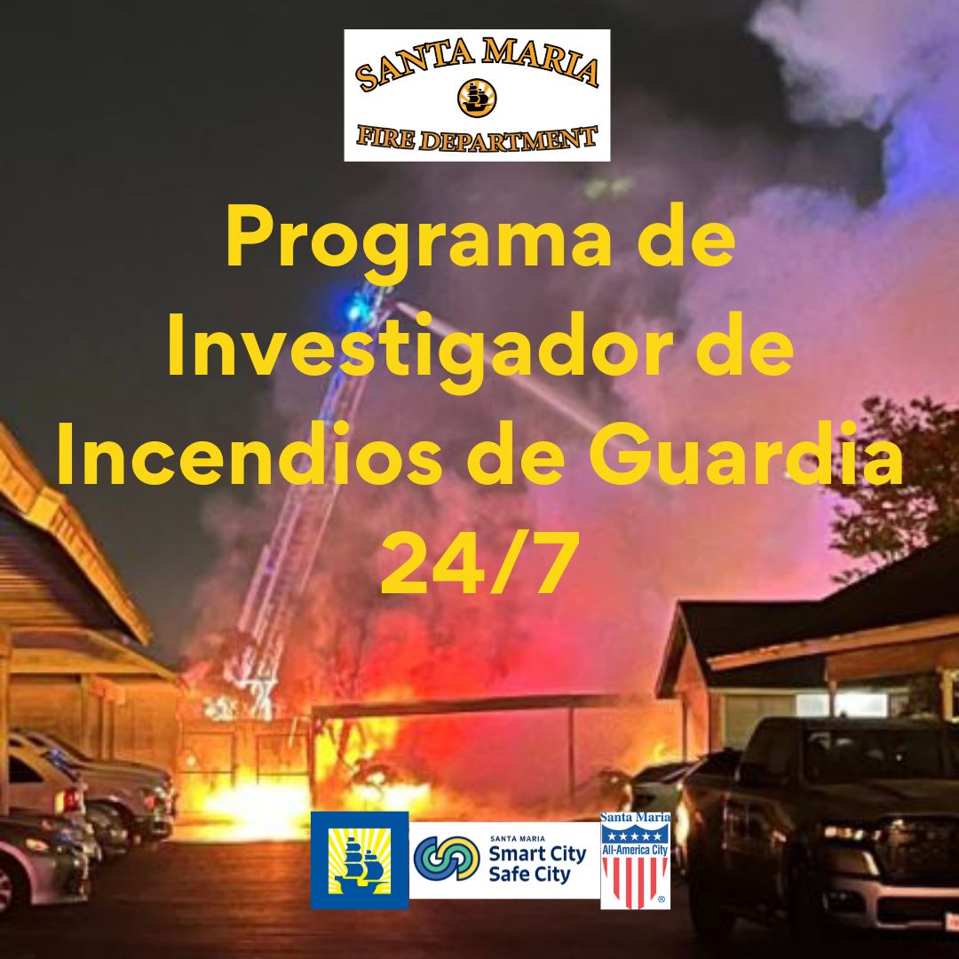 City_SantaMaria's tweet image. To further improve public safety services, @SMFDHQ has initiated an On-Call Fire Investigator Program. Para mejorar aún más los servicios de seguridad pública, el Departamento de Bomberos de #SantaMariaca ha iniciado un Programa de Investigador de Incendios de Guardia. @SMPDHQ