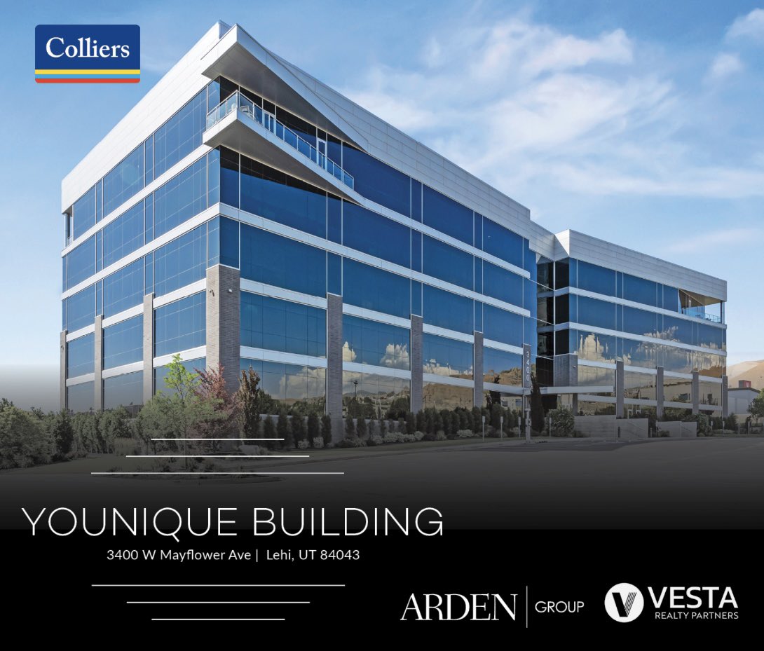 BrandonFugal's tweet image. Up to 100,000 Sq Ft Class A fully amenitized space available in the heart of Silicon Slopes off I-15 in Lehi at the Point of the Mountain.
Crown signage, possible furniture package, EV charging stations…
@siliconslopes @BusinessUtah @WTCUtah @ColliersUtah @Colliers