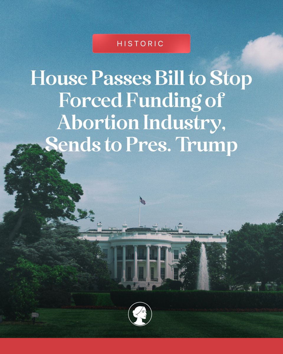 HISTORIC: House Passes Bill to Stop Forced Funding of Abortion Industry, Sends to President Trump

Today, the House of Representatives passed the One Big Beautiful Bill Act which stops forced taxpayer funding of the Big Abortion industry.

More 🔽
sbaprolife.org/newsroom/press…