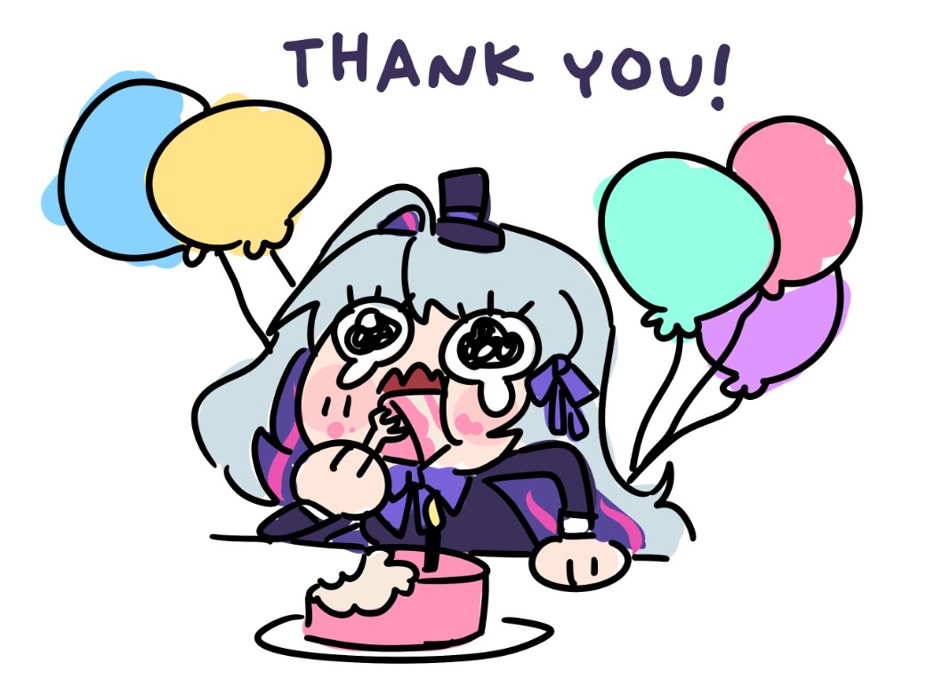 Mayunnaize's tweet image. Thank you for all the birthday wishes! I'll eat lots of cakes this birthday! ♥