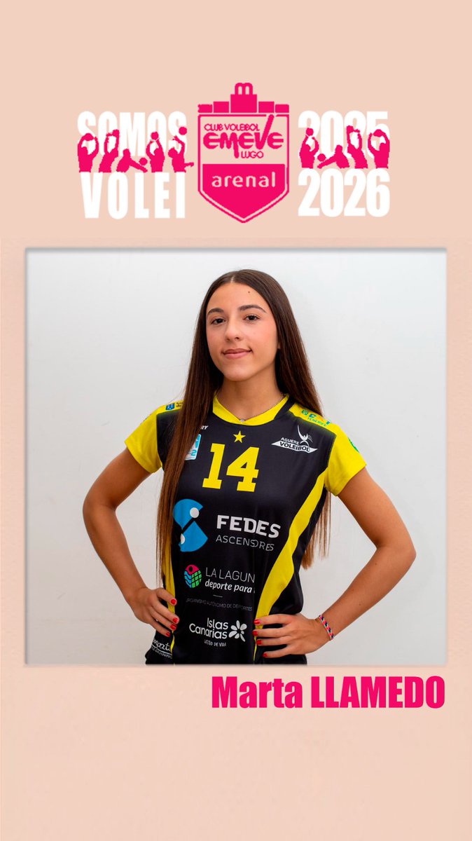 cvemevelugo's tweet photo. 🔴🔵 A líbero Marta Llamedo (21 anos) chega ao Arenal Emevé tras destacar en Superliga 2 co La Laguna.

Salto á elite, talento novo e moita enerxía para o fondo de pista das Loitadoras! https://t.co/QUImtggyhW
