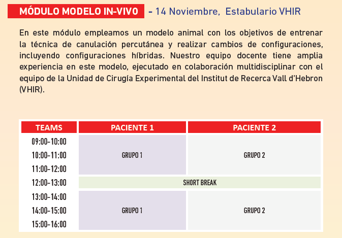 ECMO Barcelona (@ecmohuvh) on Twitter photo <a href="/FOAMecmo/">M Velia Antonini</a> <a href="/efan75/">Eddy Fan</a> <a href="/DYannopoulos/">Demetris Yannopoulos</a> <a href="/EduardArgudo/">Eduard Argudo</a> <a href="/jrdelbrio/">Jordi Riera</a> Complementa tu formación teórica con #ECMOBARNA2025 presencial. Tres módulos desarrollados en el Hotel Alimara y <a href="/VHIR_/">Vall d'Hebron Institut de Recerca</a>.
Talleres, #simulación de alta fidelidad y modelo animal. Crea tu propio ECMOBARNA! <a href="/FOAMecmo/">M Velia Antonini</a> <a href="/efan75/">Eddy Fan</a> <a href="/DYannopoulos/">Demetris Yannopoulos</a> <a href="/EduardArgudo/">Eduard Argudo</a> <a href="/jrdelbrio/">Jordi Riera</a> Complementa tu formación teórica con #ECMOBARNA2025 presencial. Tres módulos desarrollados en el Hotel Alimara y <a href="/VHIR_/">Vall d'Hebron Institut de Recerca</a>.
Talleres, #simulación de alta fidelidad y modelo animal. Crea tu propio ECMOBARNA!