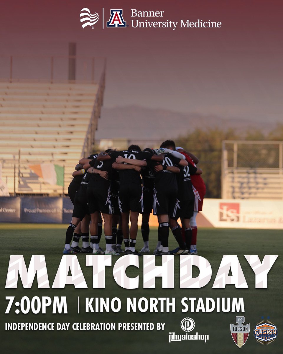 FC Tucson (@fctucson) on Twitter photo Top of the table CLASH 😤
🎇Independence Day Celebration Presented by <a href="/ThePhysioShop/">ThePhysioShop</a>
🆚 Ventura County Fusion
📍Kino North Stadium
⏰ 7PM
🍻🌭 $5 24oz Tecate, $2 Hot Dogs
👕 Skin Cancer Awareness Jersey Auction
🎟️BUY YOUR TICKETS - The Grandstand is nearly sold out so ACT NOW Top of the table CLASH 😤
🎇Independence Day Celebration Presented by <a href="/ThePhysioShop/">ThePhysioShop</a>
🆚 Ventura County Fusion
📍Kino North Stadium
⏰ 7PM
🍻🌭 $5 24oz Tecate, $2 Hot Dogs
👕 Skin Cancer Awareness Jersey Auction
🎟️BUY YOUR TICKETS - The Grandstand is nearly sold out so ACT NOW