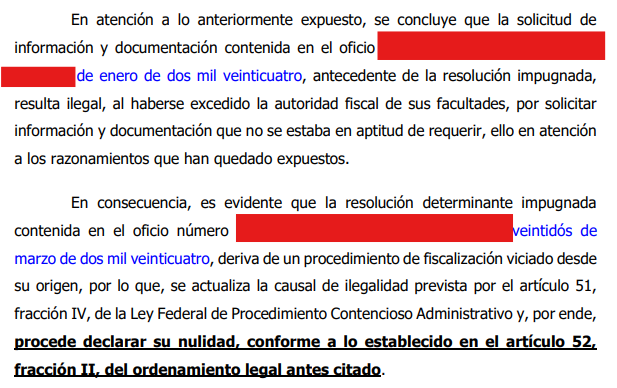 emiliorascon's tweet photo. Con mucho gusto y orgullo comparto que obtuvimos sentencia que declara la nulidad lisa y llana de un crédito fiscal millonario.

El cliente pagó en vez de garantizar. Probamos que la autoridad se extralimitó, y se ordenó la devolución del pago.

La legalidad sí importa. https://t.co/jFkSSZm6MI