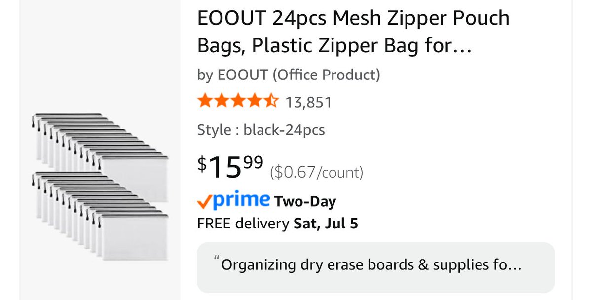 <a href="/7_8thwithSmith1/">Mrs. S (Kaylee)</a> 👋I’m Meghan
🆘title1🏫8th grade 🌎SS🍑GA
📚Pre-planning starts 7/24

These zippered bags would be so helpful for classroom organization. 

🫶If you can be a blessing, anything is appreciated.

Amazon: amazon.com/hz/wishlist/ls…

#clearthelist #Teachersof𝕏 #BetterTogether