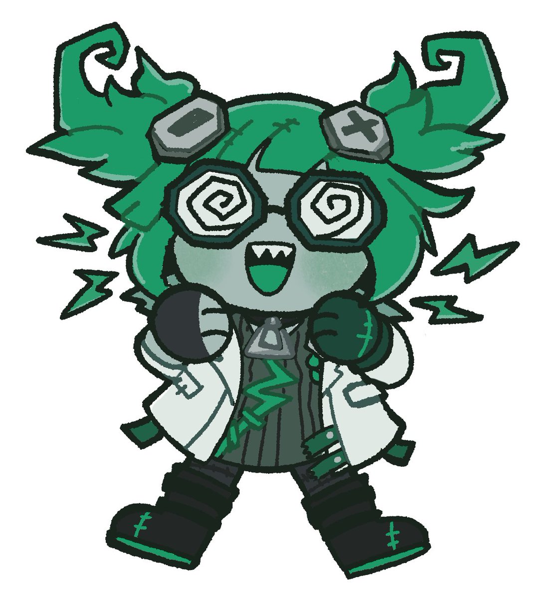 「Here's all the chibis I drew for this ye」|Detaur🐮☕️のイラスト