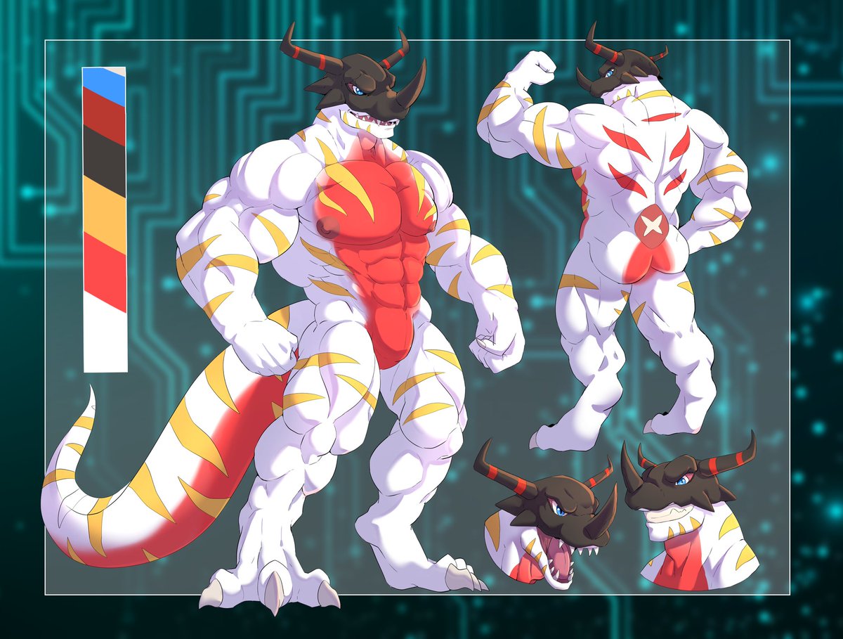 My digimon OC based on greymon now then what should be? A construction worker/boss or an handyman?