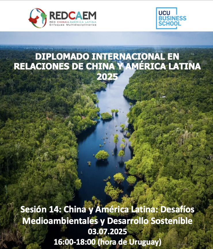 📚Hoy en el #DiplomadoChinaAL2025
Sesión 14 | "China y América Latina: Desafíos Medioambientales y Desarrollo Sostenible" 🇨🇳🌎🌱
Con 🎓Dra. Benedicte Bull (Univ. de Oslo, Noruega)
🎓Dr. Adrian Hearn (Univ. de Melbourne, Australia)
🕓 03/07 | 16:00–18:00 (Uruguay)
#ChinaALC