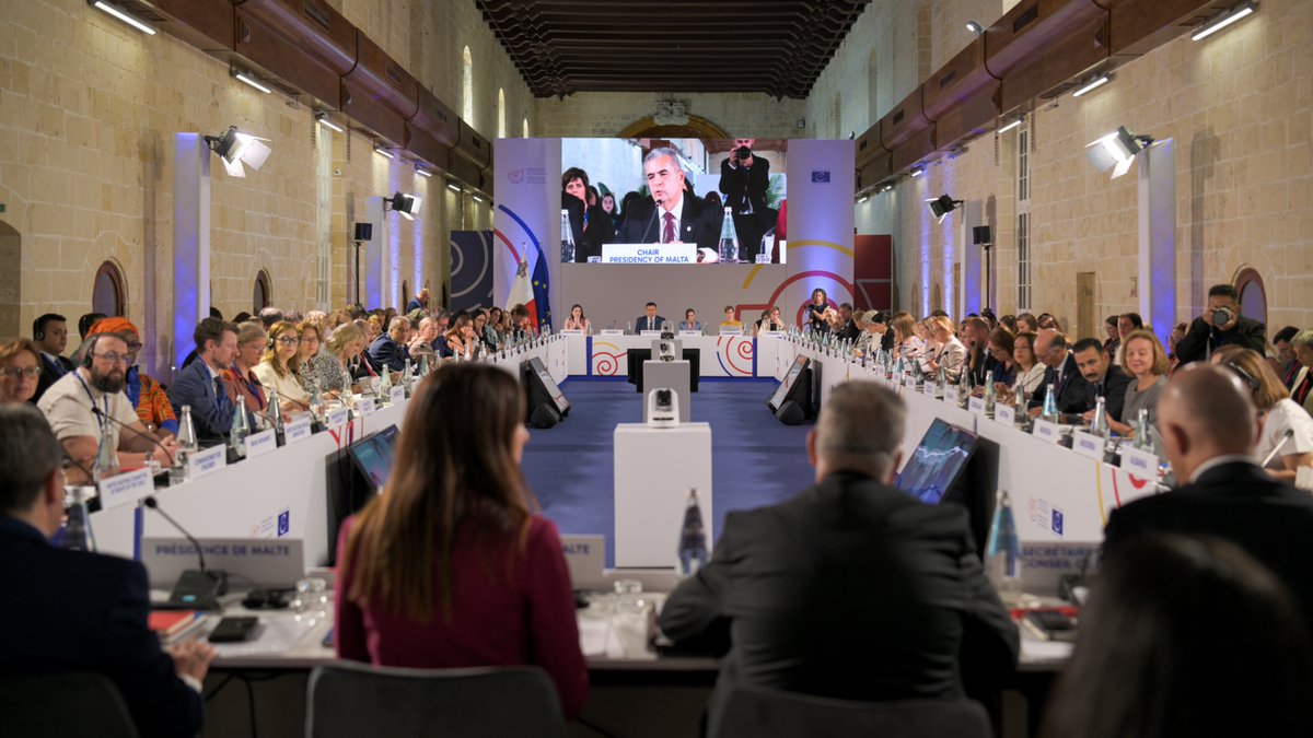 MaltaCoE's tweet image. Under 🇲🇹's Presidency of the @CoE, politicians & experts from 50+ countries met in Valletta for the 1st-ever Informal Ministerial to mark 15 years of the #LanzaroteConvention.
They urged stronger cooperation to protect children from sexual abuse & exploitation.
#MTCoE2025