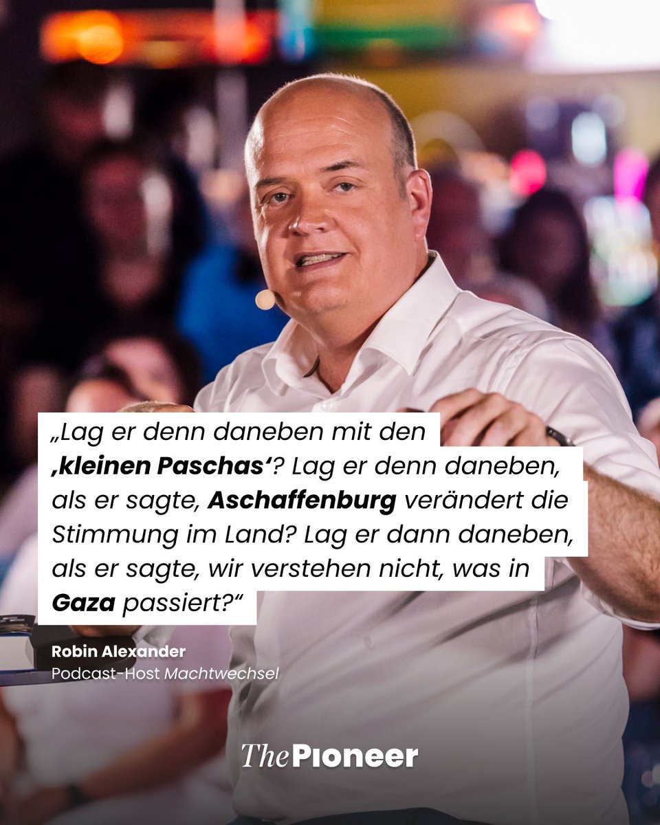 The Pioneer (@thepioneerde) on Twitter photo Live von der Pioneer One: „Wir haben doch bei Scholz immer kritisiert, dass er die Leute nicht erreicht, dass er in dieser technokratischen Sprache bleibt. Jetzt haben wir einen, der es nicht so macht.“, sagt <a href="/robinalexander_/">Robin Alexander</a>. Die ganze Podcast-Folge mit <a href="/rosidaggi/">dagmar rosenfeld</a> und Robin Live von der Pioneer One: „Wir haben doch bei Scholz immer kritisiert, dass er die Leute nicht erreicht, dass er in dieser technokratischen Sprache bleibt. Jetzt haben wir einen, der es nicht so macht.“, sagt <a href="/robinalexander_/">Robin Alexander</a>. Die ganze Podcast-Folge mit <a href="/rosidaggi/">dagmar rosenfeld</a> und Robin