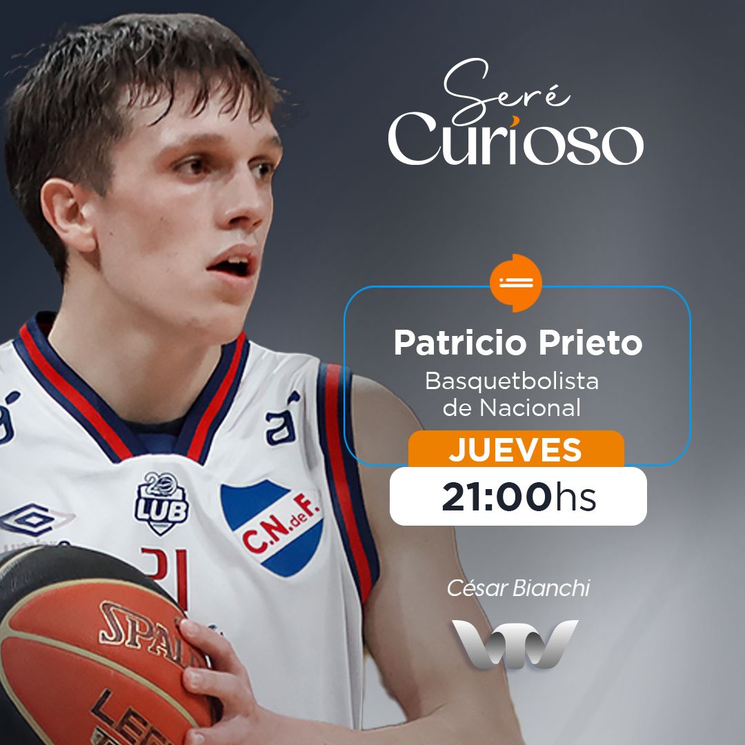 Seré Curioso (@serecuriosook) on Twitter photo Esta noche, <a href="/Chechobianchi/">César Bianchi</a> entrevista a Patricio Prieto, capitán de <a href="/NACIONALBasquet/">NACIONAL🏀Basquet</a>, campeón de la Liga Uruguaya de Basket.
A las 21 en <a href="/VTVuruguay/">VTV Uruguay</a> con producción de <a href="/trimaxuruguay/">Trimax Media</a> 📺 Esta noche, <a href="/Chechobianchi/">César Bianchi</a> entrevista a Patricio Prieto, capitán de <a href="/NACIONALBasquet/">NACIONAL🏀Basquet</a>, campeón de la Liga Uruguaya de Basket.
A las 21 en <a href="/VTVuruguay/">VTV Uruguay</a> con producción de <a href="/trimaxuruguay/">Trimax Media</a> 📺