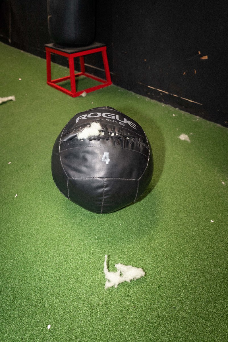futures_tc's tweet photo. SUMMER CAMP BLOCK 1 THAT'S A WRAP! (damaging equipment is usually bad, but our summer camp athletes beating the stuffing out of the med-balls is a sight we like to see) 🥊

BLOCK 2 LET'S GET IT!! 😤  #FuturesTrainingCenter #LeaveNoDoubt https://t.co/gz5bEjNJBe