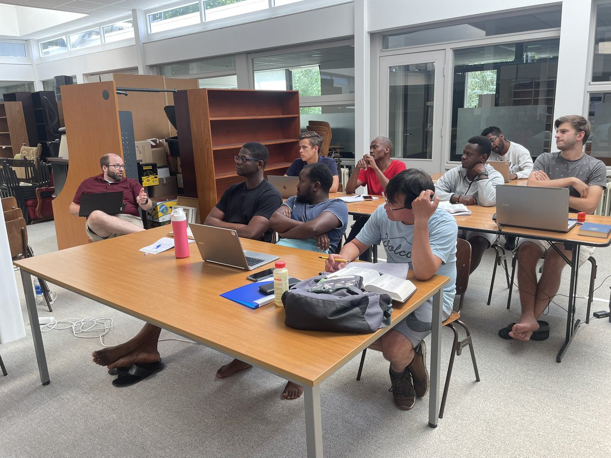 Peter Gurry (@pjgurry) on Twitter photo Thinking about theology and Bible history on our last day of class <a href="/TyndaleNL/">Tyndale Theological Seminary NL</a>. Great questions and interaction from these eager students. Thinking about theology and Bible history on our last day of class <a href="/TyndaleNL/">Tyndale Theological Seminary NL</a>. Great questions and interaction from these eager students.