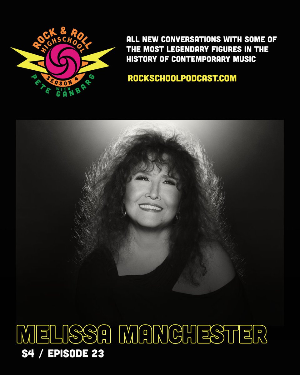 This week on Rock &amp; Roll High School Melissa Manchester reflects on 50+ years in music, her Grammy win, classic hits (“Midnight Blue,” “Don’t Cry Out Loud”), early days with Bette Midler, and her new album RE:VIEW. Listen now: lnk.to/rrhspodcast
