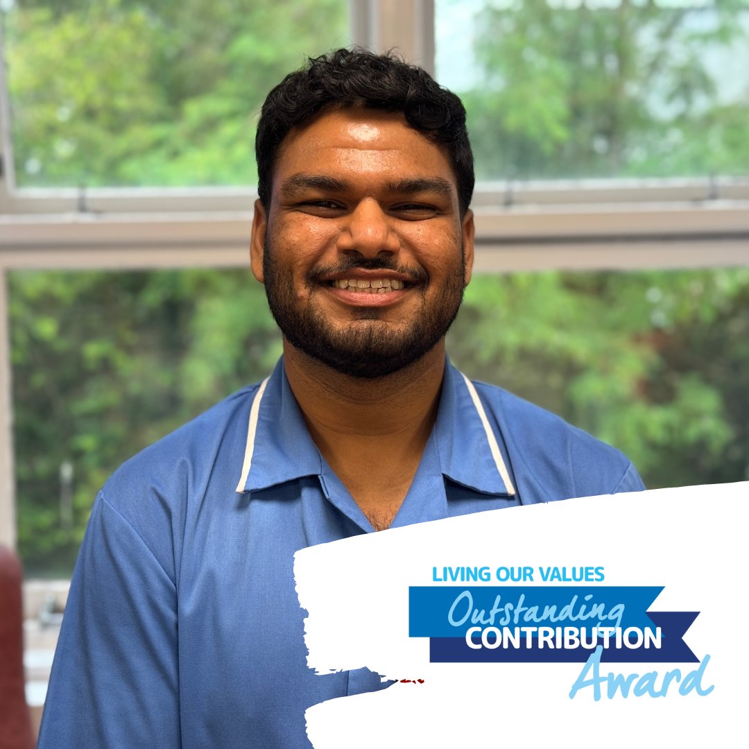 Well done to Aditya Waghmare, Staff Nurse on West Raynham Ward, for receiving several Living Our Values nominations over the last couple of months.

Overall, Adi’s many nominations highlight his versatility, leadership, and unwavering positivity, making him a vital asset.