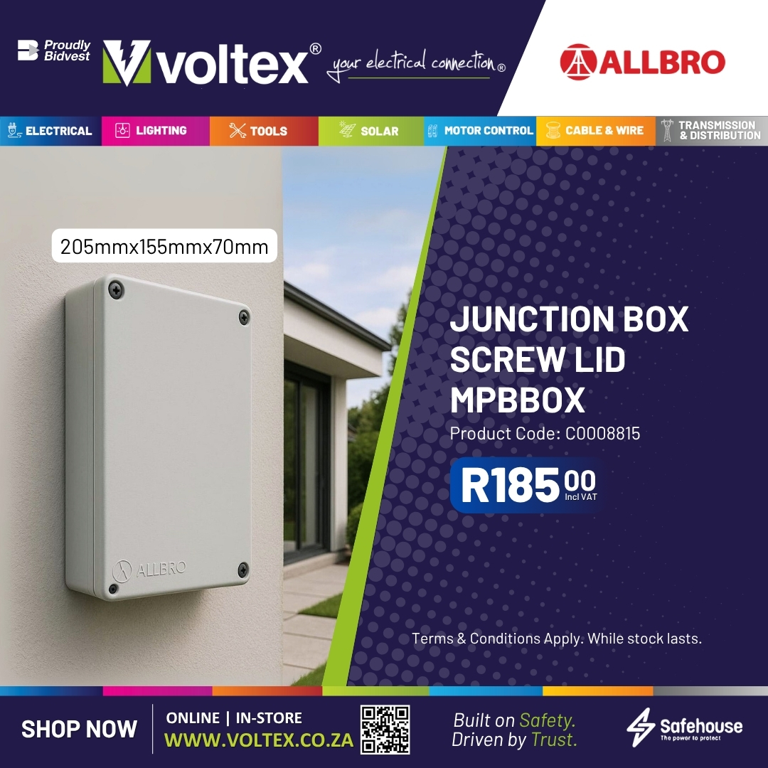 voltexsa's tweet image. Tough on the outside. Trusted on the inside.

Protect what matters with Albro socket outlet boxes – durable, weather-resistant, and built to last.

🛒 Shop here: voltex.co.za/?s=Socket+outl…

#Voltex_SA #Albro #SocketBox #Safehouse