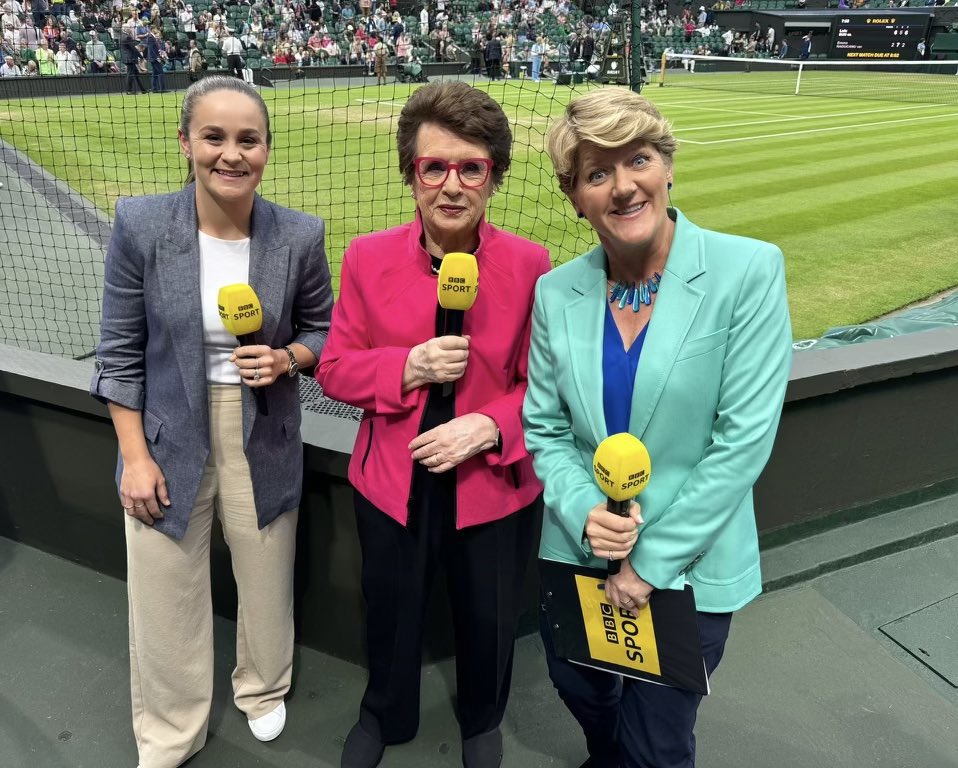 Loved being a part of this <a href="/BBCSport/">BBC Sport</a> trio.

#Wimbledon 
#ThrowbackThursday