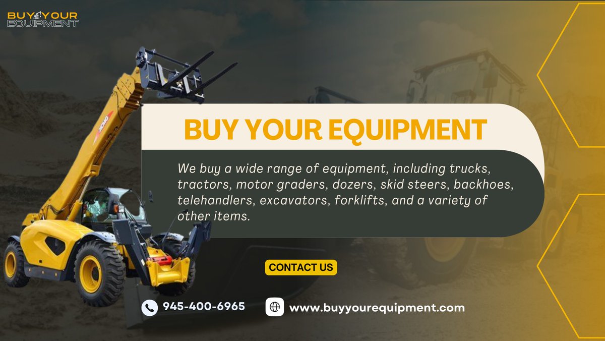 Contact us now at 945-400-6965 or visit buyyourequipment.com to turn your machinery into cash today!
#ihaveequipmenttosell #whobuyscompactors #whobuyscranes #whobuysdozers #whobuysbulldozers #whobuystruckhoes #whobuysminingequipment #whobuysskidsteers