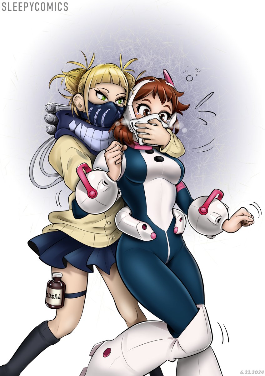 Ochaco Uraraka chloroformed by Toga. Characters from My Hero Academia.

A special treat for reaching 9000 followers on X! Thanks everyone, enjoy! 🥰