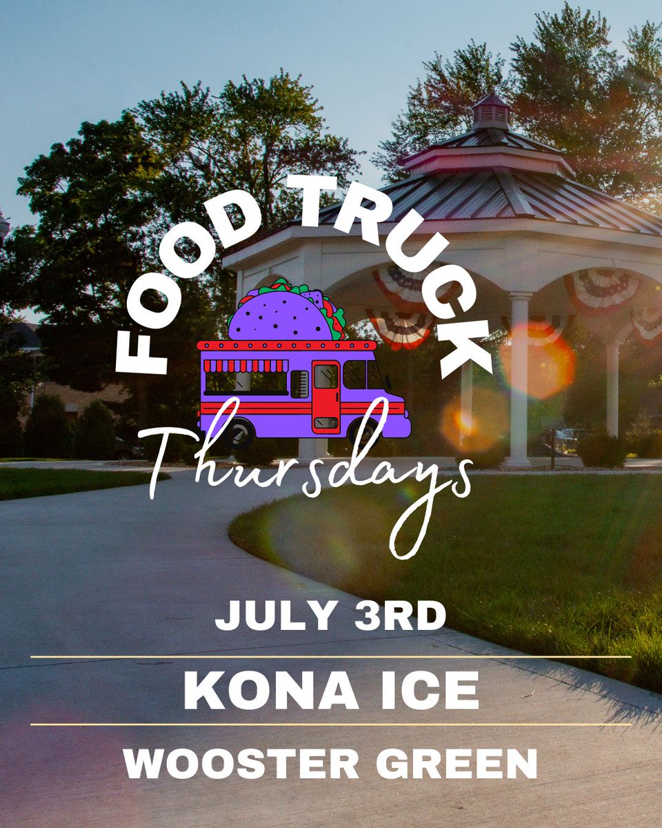 Ease into your long weekend and 4th of July Celebrations with a bite from Kona Ice!
Whether you’re working nearby or strolling over with the family, Food Truck Thursday makes for a perfect summer sweet stop. 🍧🎉