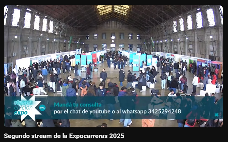 🎧 Ya comienza #UNLStream edición ExpoCarreras 📚

¿Dudas sobre qué estudiar? ¿Querés saber cómo es realmente la vida universitaria?

📌 En este stream, estudiantes de la UNL te cuentan su experiencia en primera persona.

Seguilo en vivo por: youtube.com/live/-POlZ-yMn…