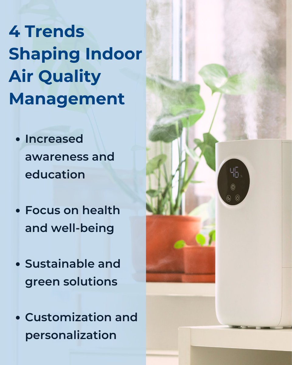 The quest for cleaner indoor air is more important than ever. From smart thermostats to advanced air purifiers, learn about the new technologies that are making it easier to maintain healthy air quality in our homes and offices. bit.ly/40ijXXF