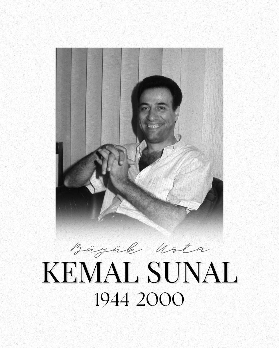 SimavBelediyesi's tweet photo. Oyuncu, senarist, yapımcı, Türk sinemasının büyük ustası Kemal SUNAL’ı aramızdan ayrılışının 25. yıl dönümünde saygıyla anıyoruz. 

Kübra TEKEL AKTULUN
Simav Belediye Başkanı https://t.co/P01ojySr1V