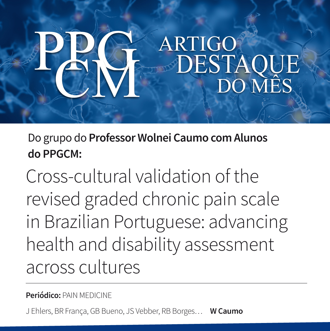 Dor crônica com alto impacto afeta até 7 em cada 10 pacientes. Este estudo validou a versão brasileira da Graded Chronic Pain Scale – Revised (GCPS-R), ferramenta simples e eficaz para avaliar a gravidade da dor crônica e seu impacto funcional.
