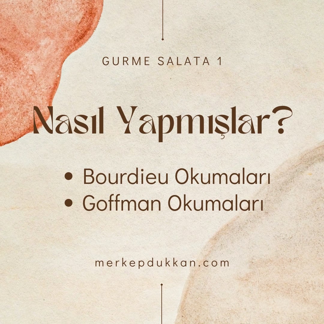 Bunlar şefin gurme salataları. Ama isterseniz dilediğiniz salatayı kendiniz de hazırlayabilirsiniz. Bkz. Zincirin en sonundaki liste.