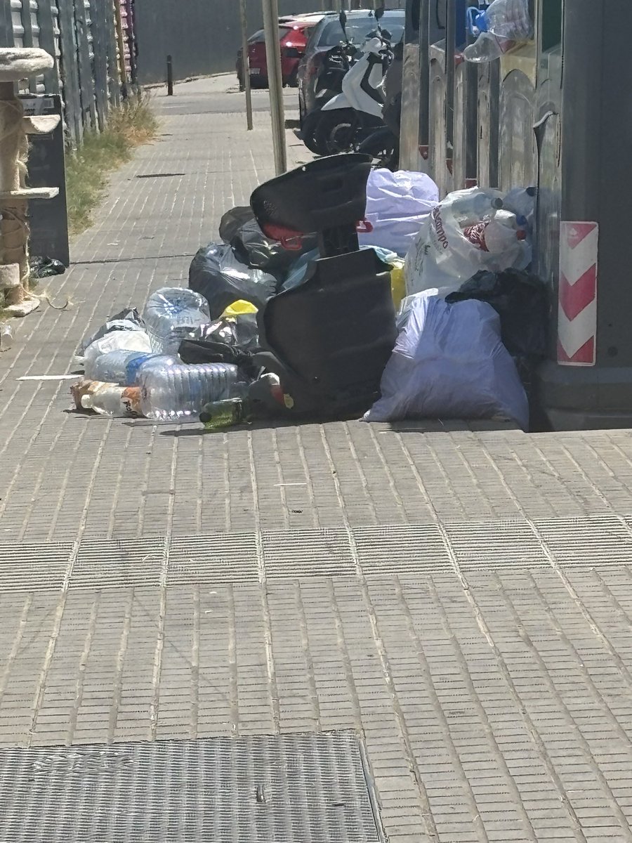 Estiu, 40 graus, i haver de passar per aquesta vorera....