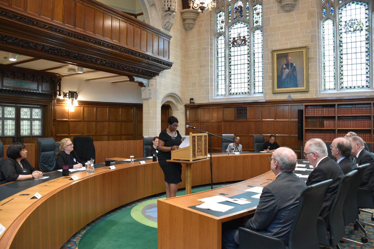 UKSupremeCourt's tweet image. On Tuesday, the UK Association of Black Judges held its launch event at the Supreme Court.
Tribunal Judge Cordella Bart-Stewart OBE welcomed attendees to the event, outlining the Association's aim of an inclusive and representative judiciary.