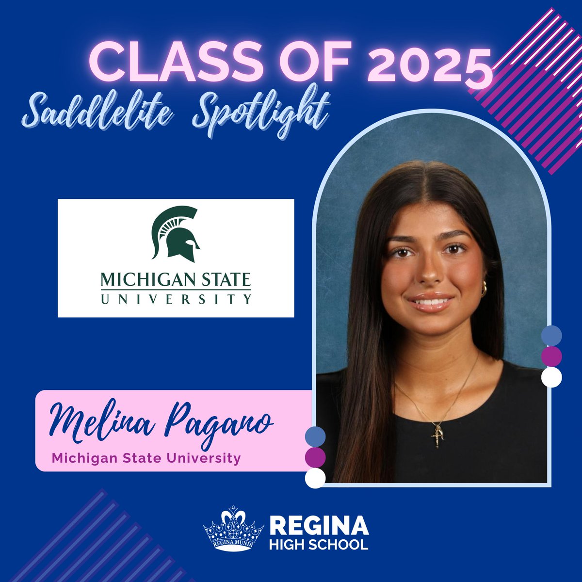 💙Class of 2️⃣0️⃣2️⃣5️⃣ #SaddleliteSpotlight!🤍

💚🤍Six more #Saddlelitegrads will be heading to <a href="/michiganstateu/">MSU</a> this fall! Congratulations to:
🎓Isabel Vidro
🎓Brynn Nida
🎓Melina Pagano {1/2}