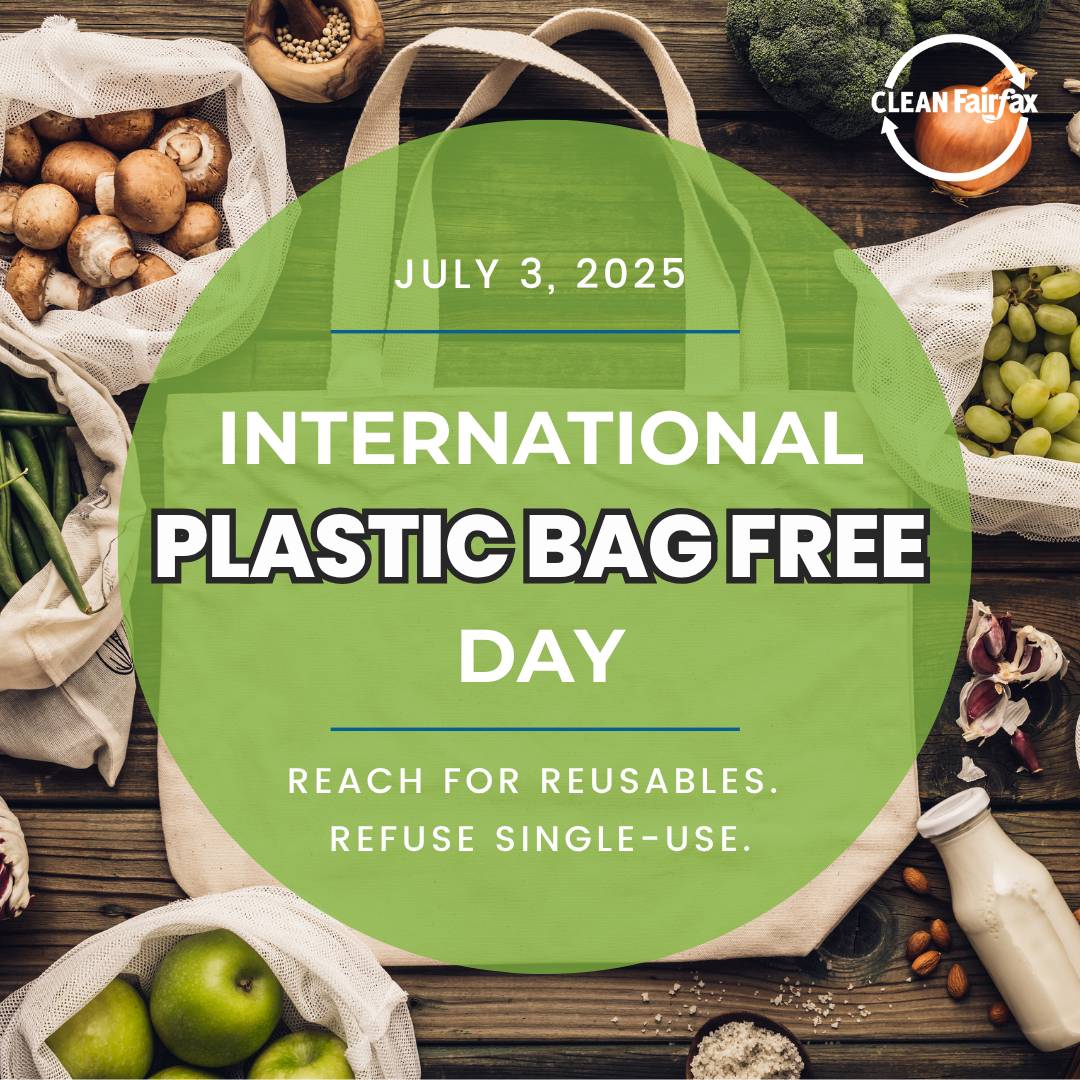 Today is #PlasticBagFreeDay ! Did you know that more than 100 billion plastic bags are used each year? Only 1-3% of those end up recycled. Don't add to the pile. Go plastic bag free and #ReachForReusables like produce bags, tote bags, a basket, or a box!
