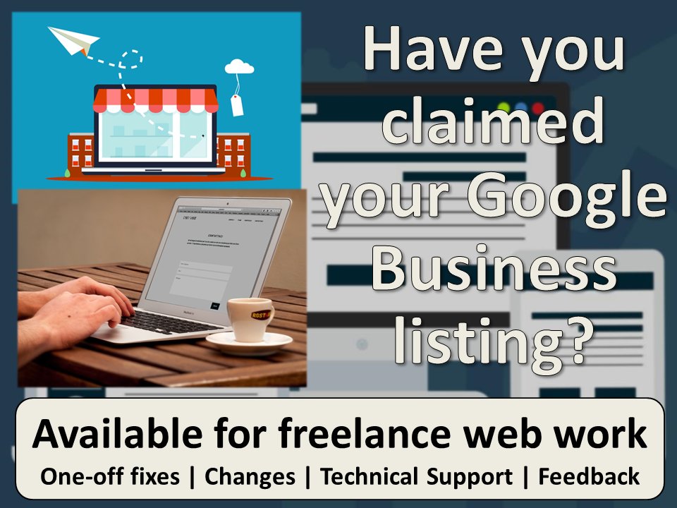 Have you claimed your Google Business profile?

It's surprising how many haven't or only share minimal info. Claiming it boosts local SEO (and stops fraudsters claiming and posing as you).

I offer £35 website audits to help identify improvements for your websites.

#earlybiz