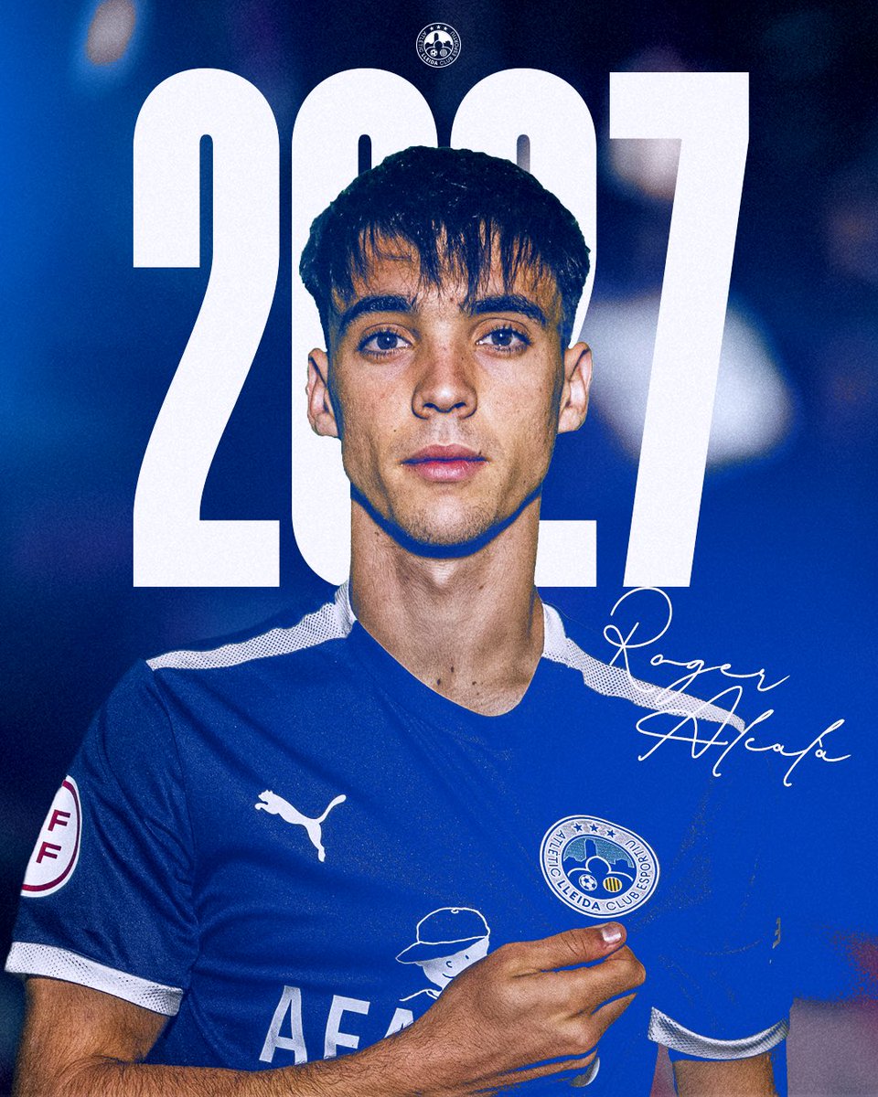 🛡️ OFICIAL | Roger Alcalá 2027
Seguretat, treball i compromís al darrere.

Després de formar-se al Segre i passar pel FC Andorra, Roger Alcalá va arribar aquest any a l’Atlètic Lleida... i ha respost amb una gran temporada: 31 partits, més de 1.600 minuts i 2 gols importants des