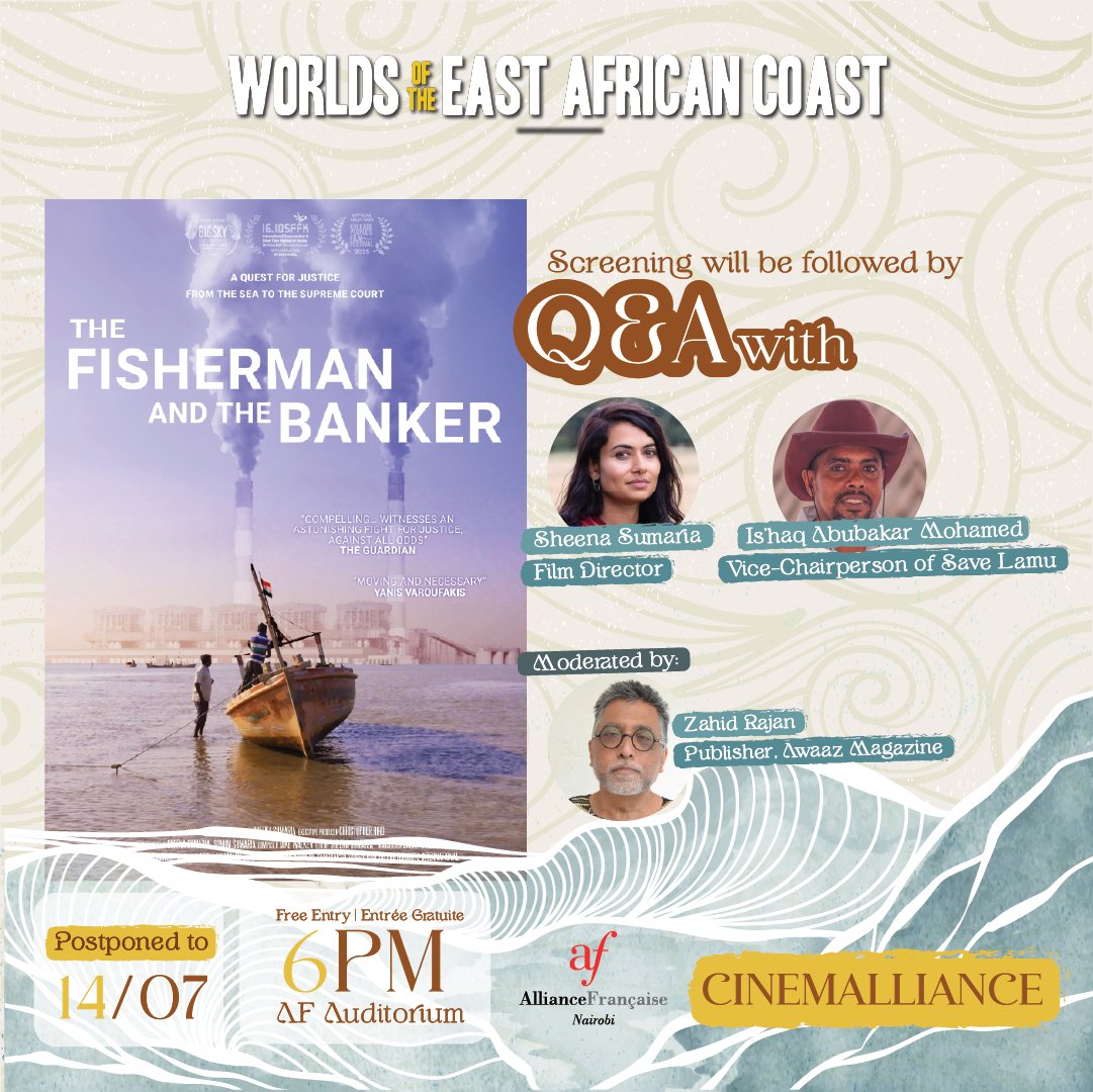 🎞️ The Fisherman and the Banker |  Documentary  🚨 Change of date from 7 July to 14 July. 🚨

A poetic 10-year journey of one village vs. global giants over a coal plant threatening lives &amp; nature.  

Followed by a Q&amp;A.🎤