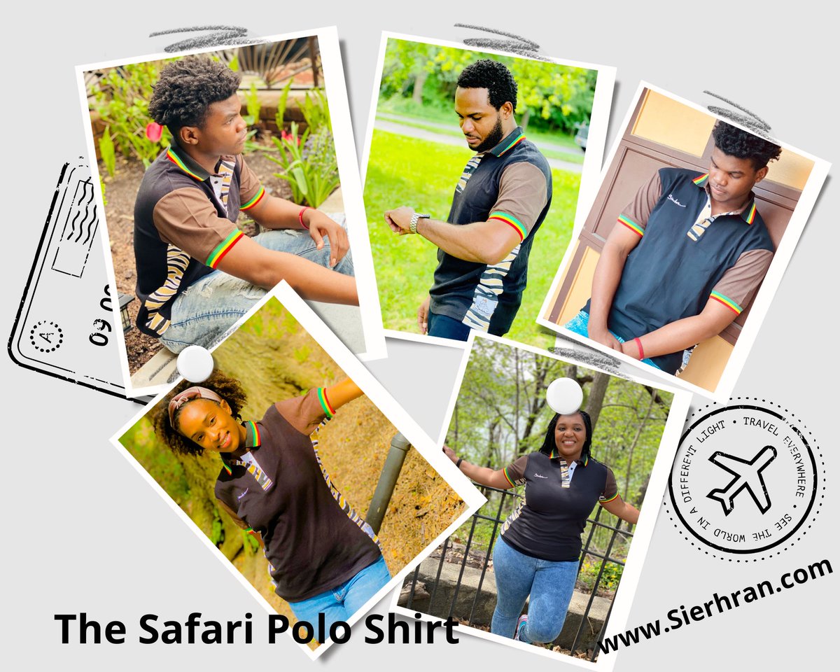 The Sierhran Safari Polo Shirt available now at sierhran.com