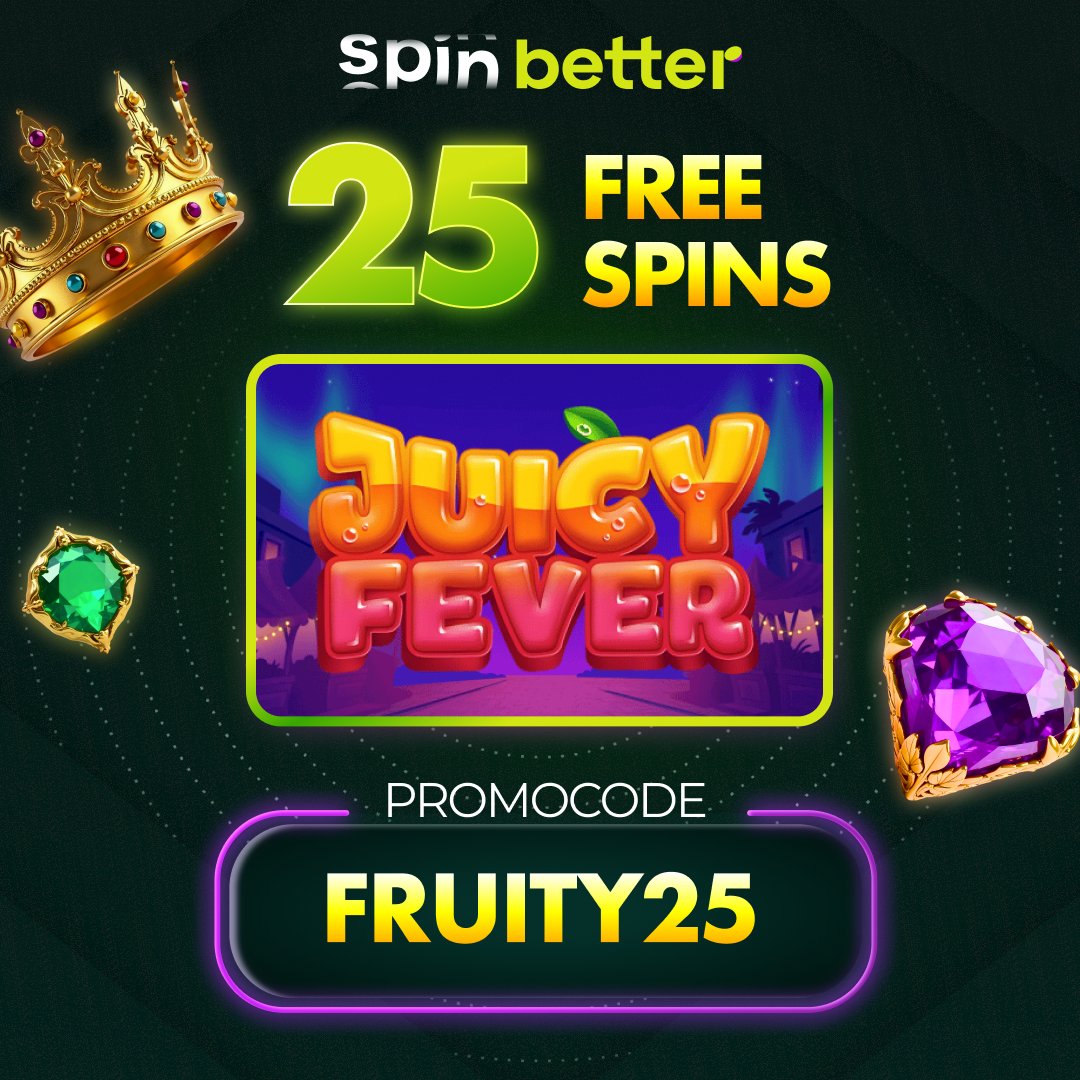 🍭 Grab 25 free spins in the Juicy Fever slot with promo code FRUITY25!

Valid from June 3 to June 6 — simple conditions:
 🔹 minimum of 2 deposits
 🔹 no active bonuses
 💸 Wager x35

🎯 Activate FRUITY25 and start playing now!
Click spinbetredir.com/245f?p=office%…

#promocode
