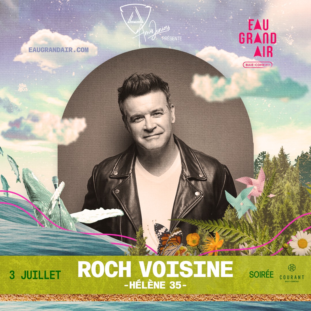RochVoisineRVI's tweet photo. En route vers Baie-Comeau pour le Festival Eau Grand Air avec Roch Voisine et ses musiciens, dans le cadre de la tournée 𝐇𝐞́𝐥𝐞̀𝐧𝐞 𝟑𝟓 – version festival!

Le concert débutera à 22h15. Bon spectacle à tous!

🎟️ Passeports et billets → https://t.co/vBT3NoSj6K https://t.co/Hy27Yq5JEO
