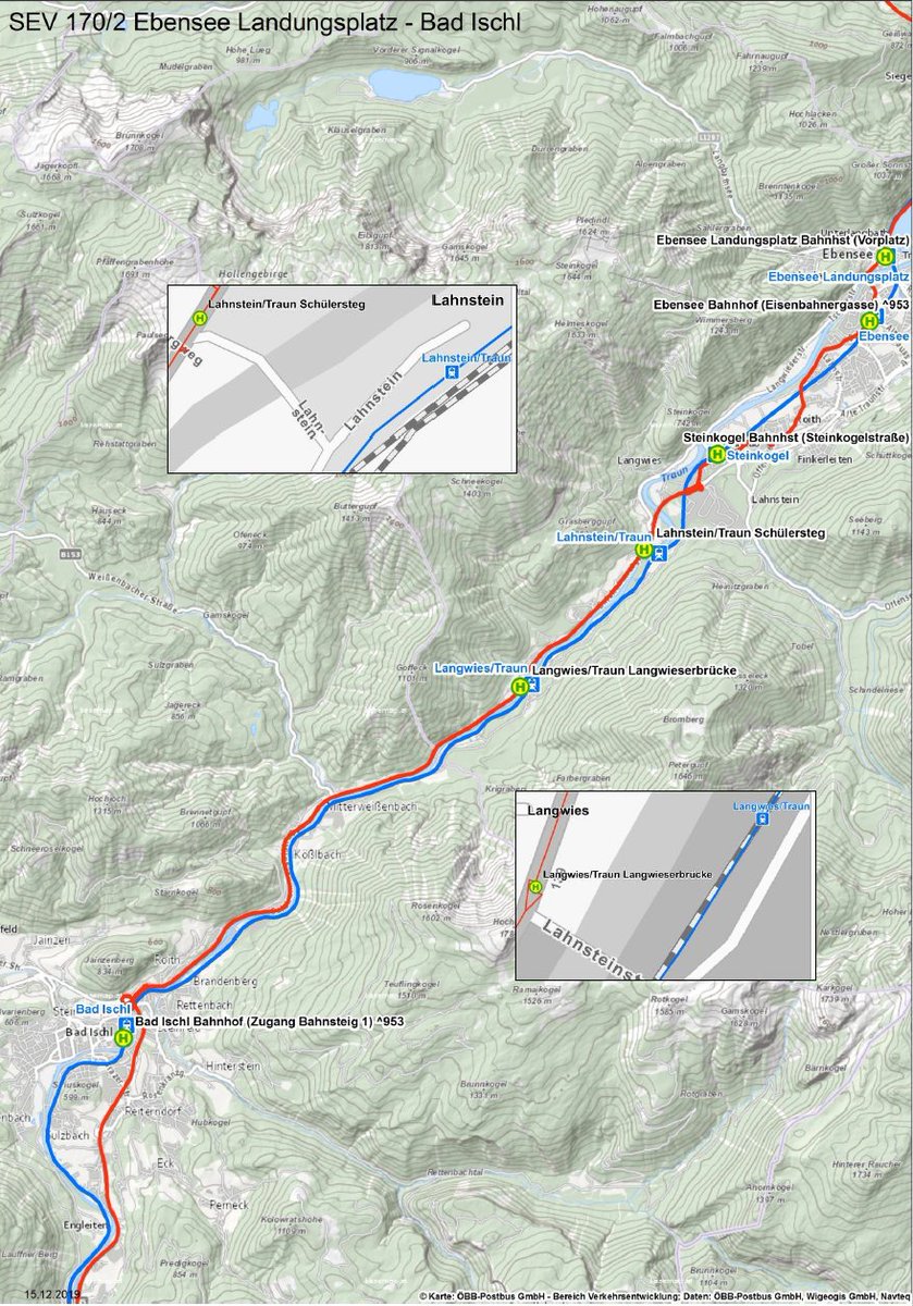 +++BAUSTELLE+++
Wegen Bauarbeiten fährt von 05.07. bis 11.08. ein Schienenersatzverkehr für alle Züge zwischen Gmunden und Bad Ischl. Für den Fernverkehr fahren Schienenersatzverkehrsbusse zwischen Attnang-Puchheim und Stainach-Irdning. 
#ÖBBStreckeninfo