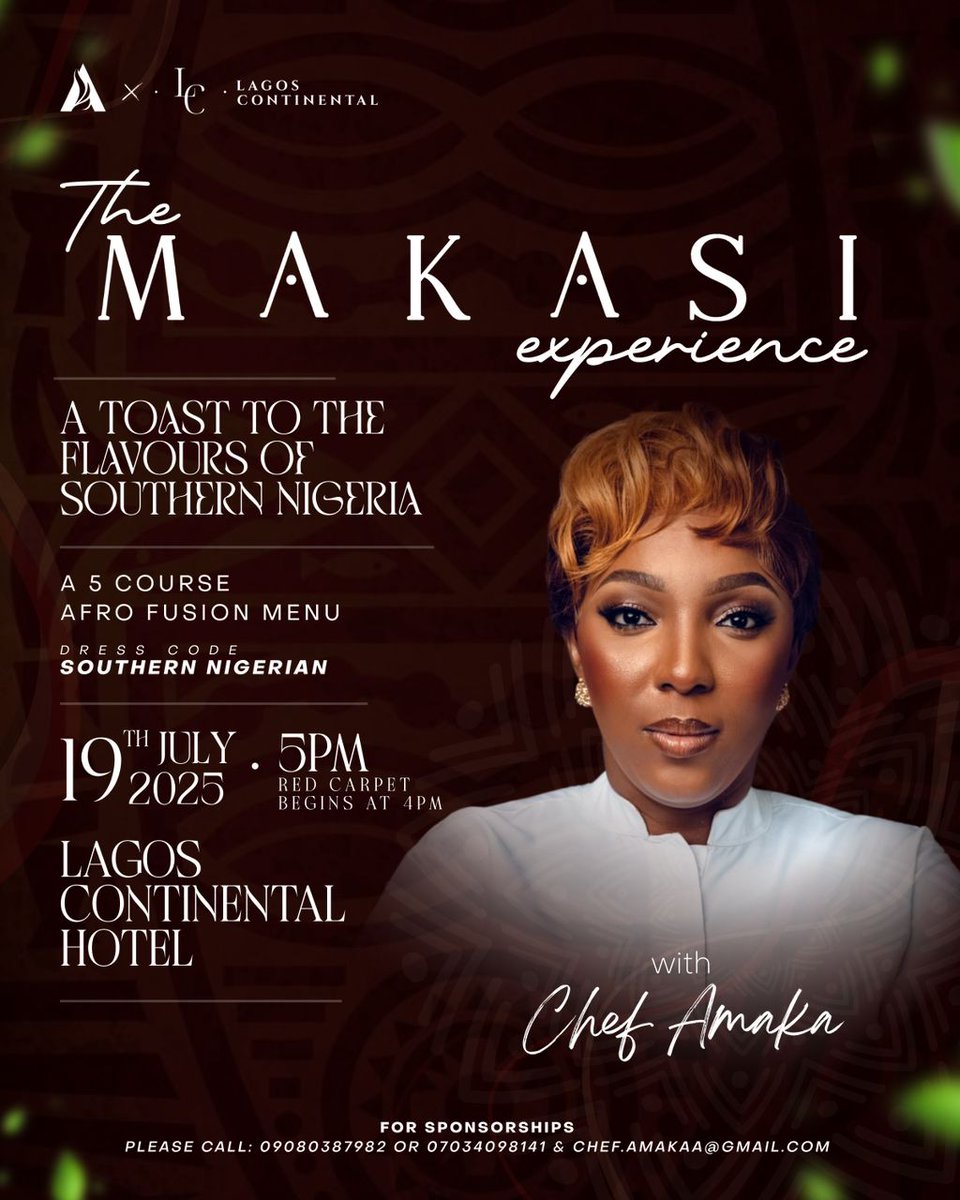 aproko_doctor's tweet photo. My wife is hosting an exclusive fine dining event in collaboration with Lagos Continental, if you want to be a part of it, register here

https://t.co/R5TR0pcdNG

My wife is using food to preserve history and showcasing African ingredients to the world.

See my wife people! https://t.co/QNEUivYdeO