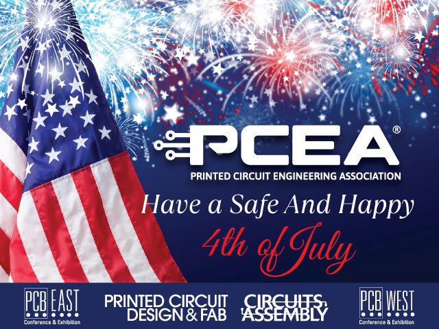 PCB2DAY's tweet photo. @PCEAssociation wishes everyone a safe and happy Independence Day! https://t.co/0lG03maspj