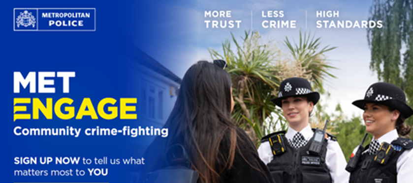 Haringey Council (@haringeycouncil) on Twitter photo 🚓 New from <a href="/metpoliceuk/">Metropolitan Police</a>: Met Engage
A platform to connect with your local police team & shape community priorities.
📲 Sign up: metengage.co.uk
🛑 Not for reporting crime – use 101 or 999 in emergencies.
#MetEngage #CommunitySafety #LondonPolice 🚓 New from <a href="/metpoliceuk/">Metropolitan Police</a>: Met Engage
A platform to connect with your local police team & shape community priorities.
📲 Sign up: metengage.co.uk
🛑 Not for reporting crime – use 101 or 999 in emergencies.
#MetEngage #CommunitySafety #LondonPolice