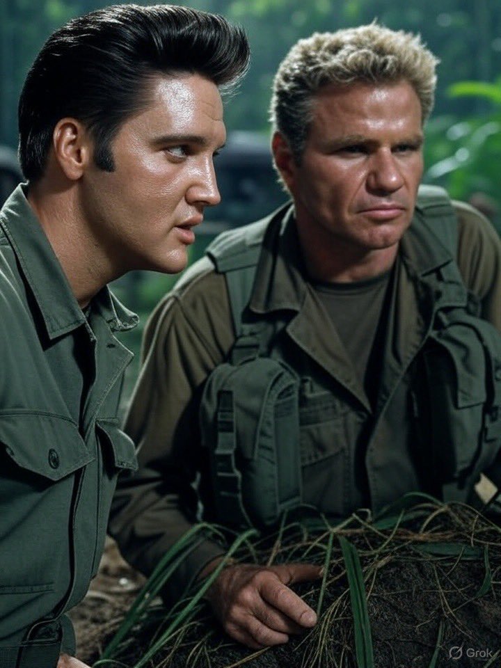 Russfulb's tweet image. The Tiger Man and @Kreesewins on the hunt in ‘Nam. @JohnnyLCKai . No mercy.