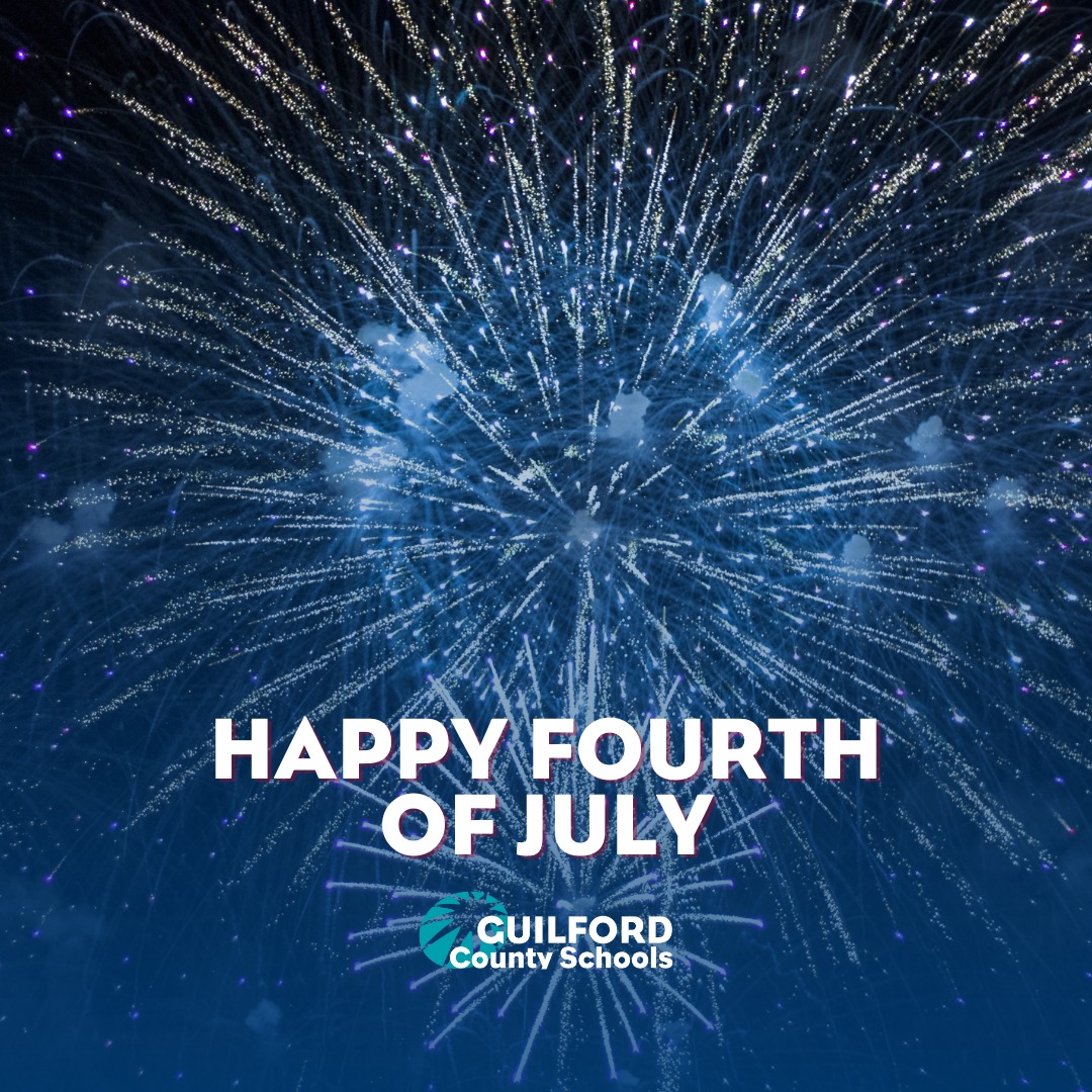Happy Fourth of July! 🎆 All district schools and offices closed tomorrow, July 4. #FourthofJuly #Holiday