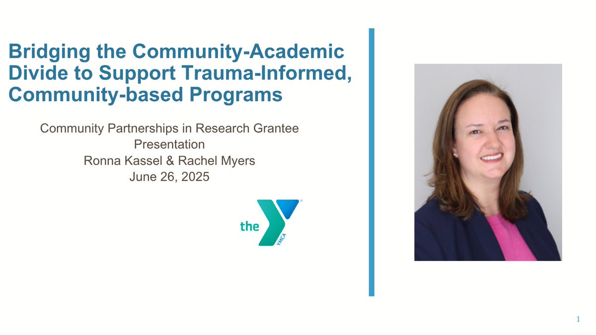 CVPatCHOP's tweet image. CVP&apos;s Rachel Myers, PhD, MS and Christian Street YMCA Executive Director Ronna Kassel presented as part of last week&apos;s @PolicyLabCHOP Morning Speaker Series about their ongoing community-engaged research partnership. To learn more: violence.chop.edu/christian-stre…