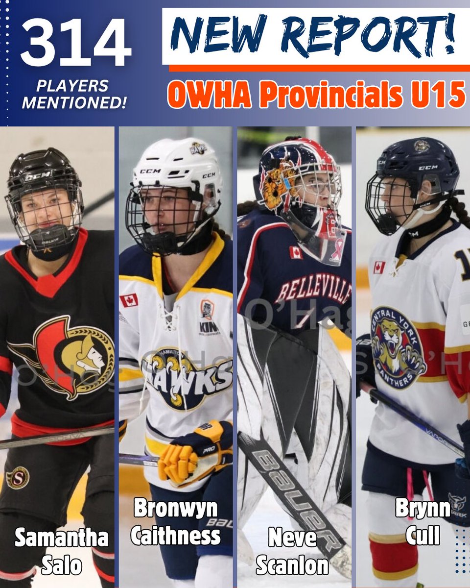 Neutral Zone Women's (@neutralzonew) on Twitter photo Have you read the <a href="/OWHAhockey/">Ontario Women's Hockey Association</a> reports from Provincials U15, U18, U22?
Over 900 players mentioned! Check them out now ⤵️
🔗 neutralzone.com/womens/ Have you read the <a href="/OWHAhockey/">Ontario Women's Hockey Association</a> reports from Provincials U15, U18, U22?
Over 900 players mentioned! Check them out now ⤵️
🔗 neutralzone.com/womens/