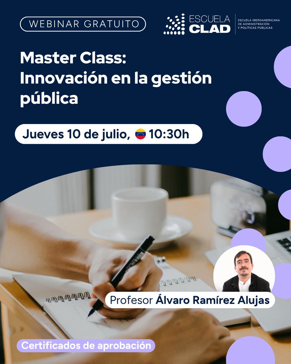 ¿Te gustaría conocer cómo la innovación está transformando la gestión pública en Iberoamérica?
🗓️ Jueves 10 de julio
🕥 10:30h (Venezuela)

💻 Modalidad virtual
🎓 Certificados de aprobación

🔗 Inscripciones: docs.google.com/forms/d/e/1FAI…