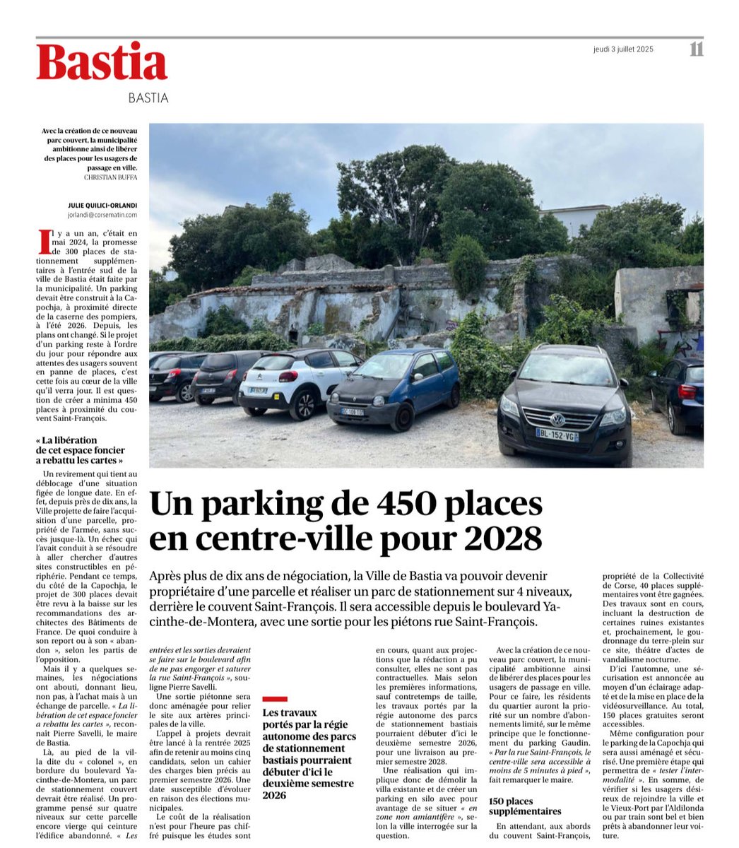 JeanZuccarelli's tweet photo. Quel crédit accorder à ⁦@Cita_Bastia⁩ dans ce domaine comme dans les autres, quand les résultats sont si éloignés des promesses. Que sont devenus les projets de la Gare, de la Poste, la rénovation des Quartiers Sud, des écoles, … Un scumpientu https://t.co/wR3edLoGGu