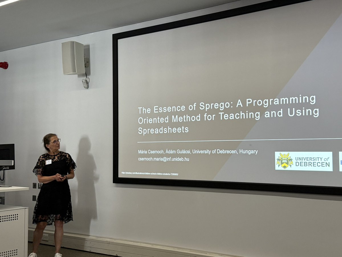 EuSpRIG's tweet image. Dr Maria Czernoch on “The essence of Sprego: A Programming Orientated Method for Teaching and using spreadsheets”